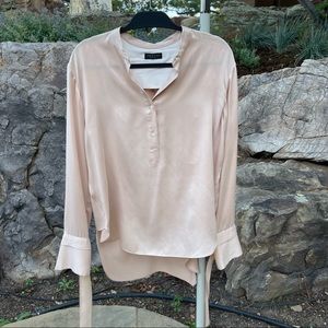 Rag & Bone silk top in light pink